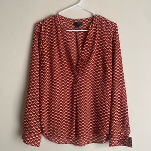 Fox Print Blouse from The Limited
